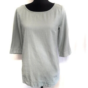 Soft Surroundings Cotton Tunic Top Tee Blouse S P